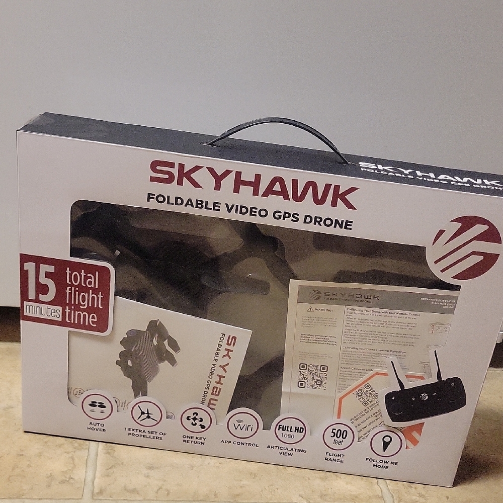 Skyhawk Foldable Video GPS Drone